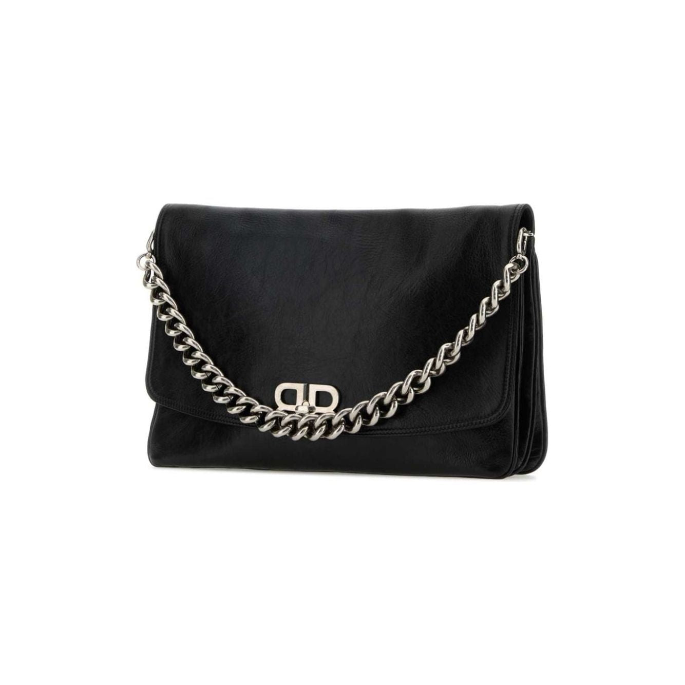 Balenciaga Large BB Soft Shoulder Bag Women in Black Handbag Balenciaga Black