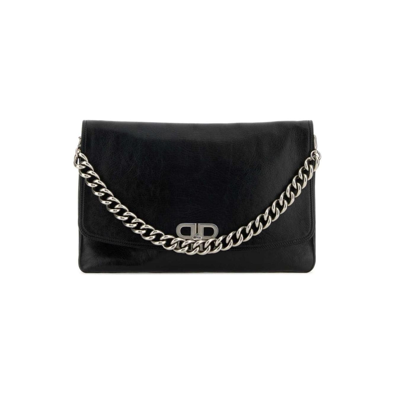 Balenciaga Large BB Soft Shoulder Bag Women in Black Handbag Balenciaga Black