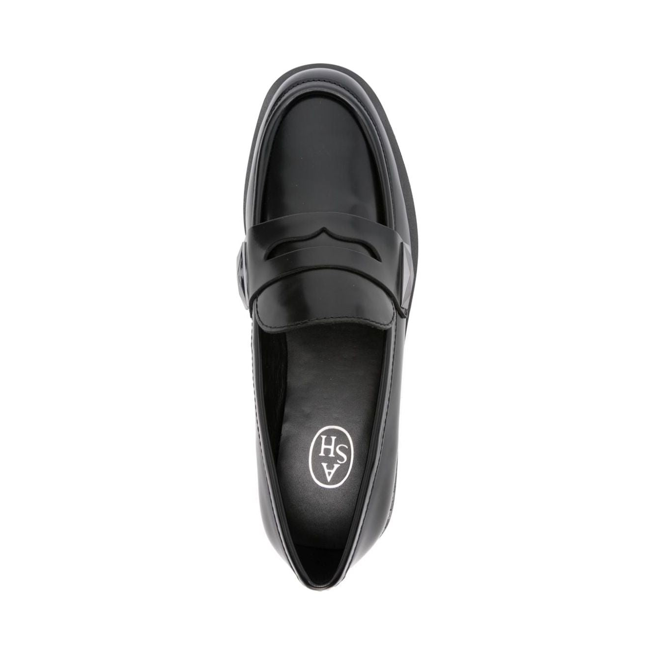 ASH Leather Women Loafers Black