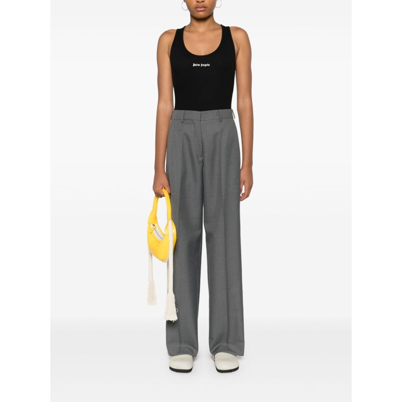 Palm Angels Top Black Topwear Palm Angels Dark Slate Gray