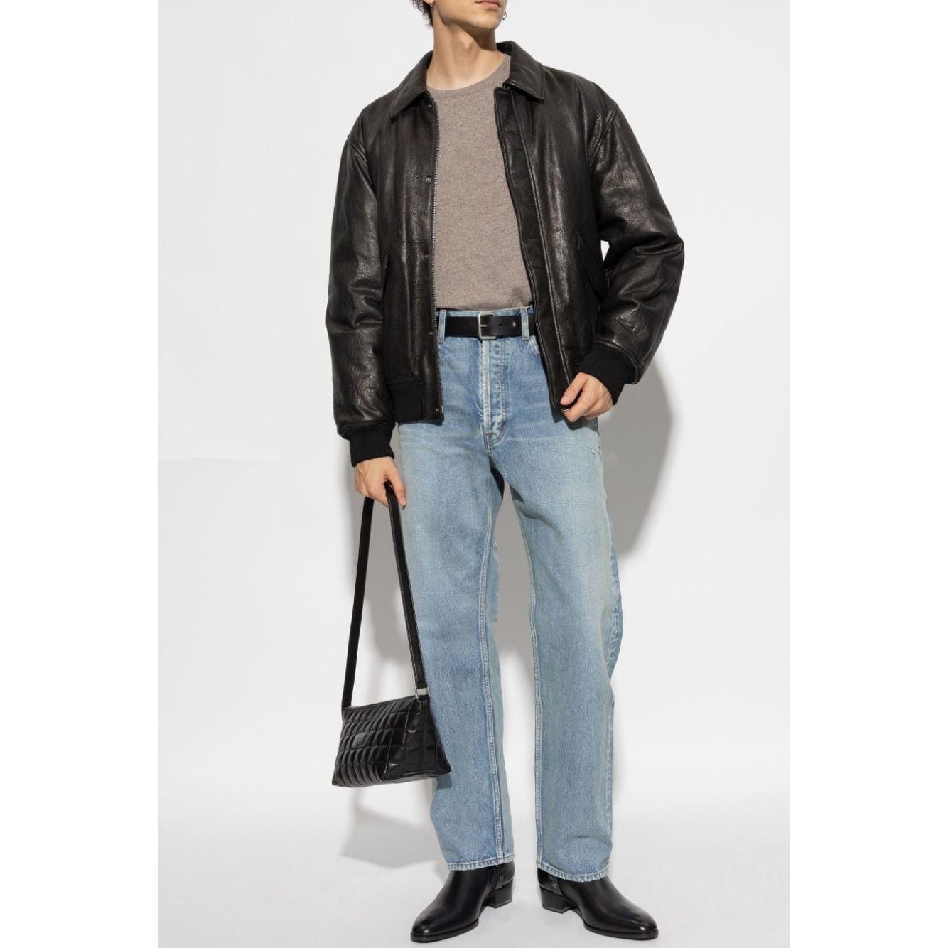 Saint Laurent Sweaters Dove Grey Topwear Saint Laurent Dark Slate Gray