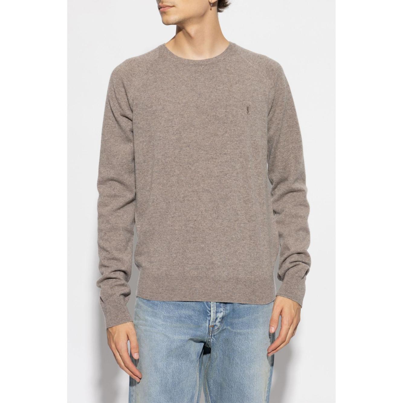 Saint Laurent Sweaters Dove Grey Topwear Saint Laurent Rosy Brown