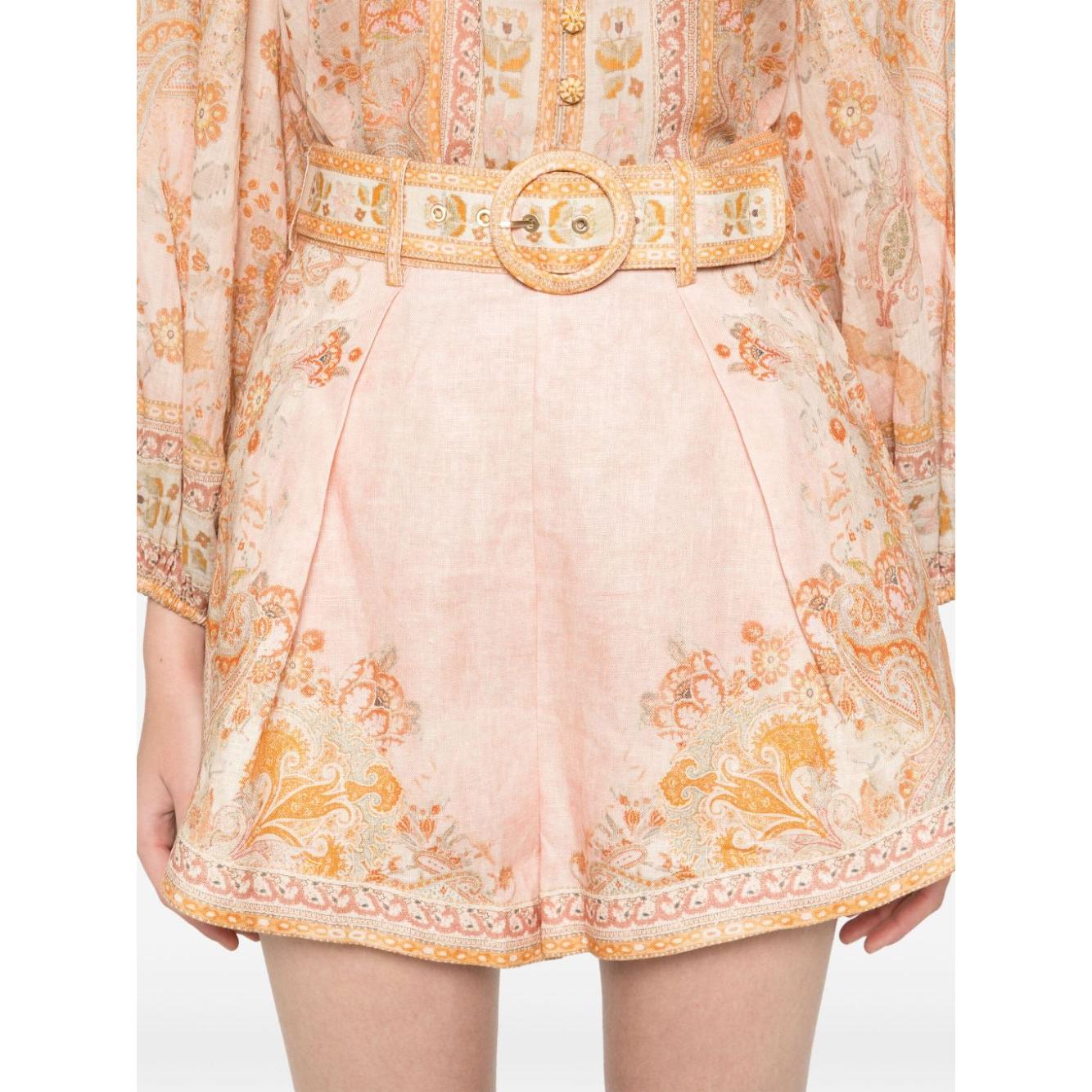 Zimmermann Shorts Beige Short trousers Zimmermann Wheat