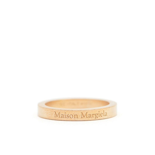 Maison Margiela logo-engraved band ring Jewellery
