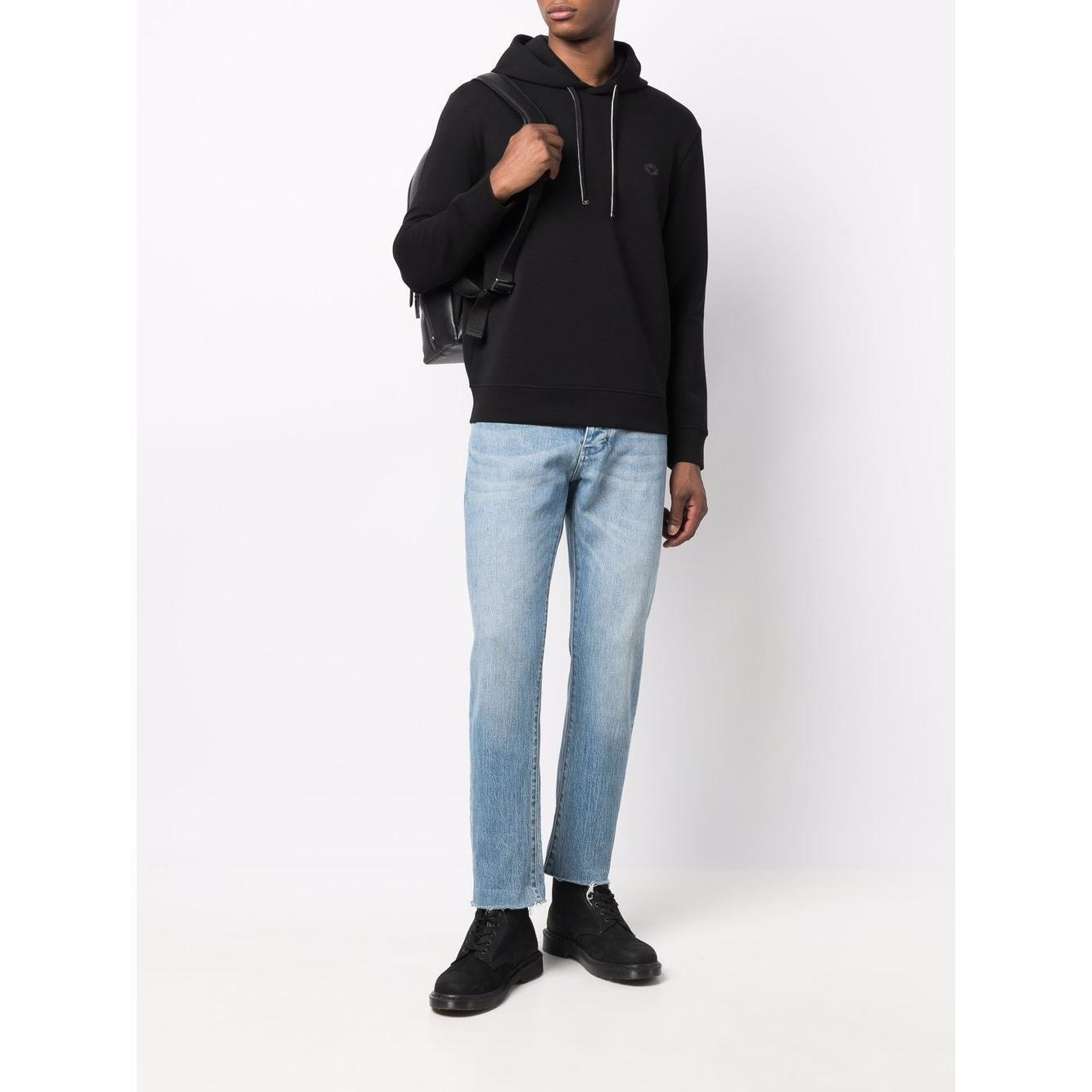 Emporio Armani Hooded sweatshirt with micro logo patch 8N1MD01JHSZ0999-P25