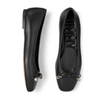 Jimmy Choo Elme Flat with Pearl embellishment ELMEFLATNAPBLACK-P25