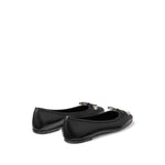Jimmy Choo Elme Flat with Pearl embellishment ELMEFLATNAPBLACK-P25