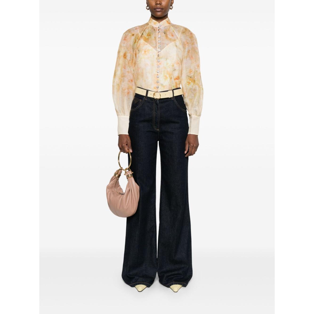 Zimmermann Shirts Yellow Shirts Zimmermann White Smoke