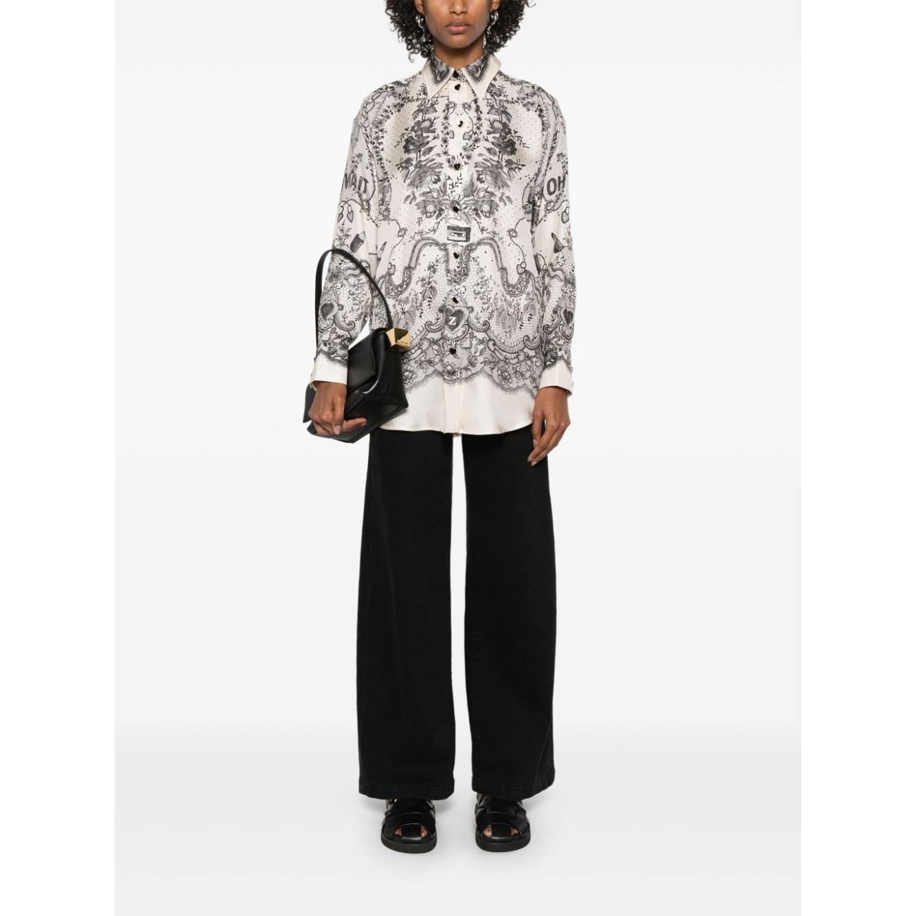 Zimmermann Shirts White Shirts Zimmermann White Smoke