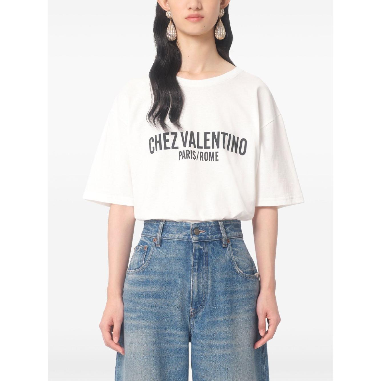 Valentino T-shirts and Polos White Topwear Valentino White Smoke