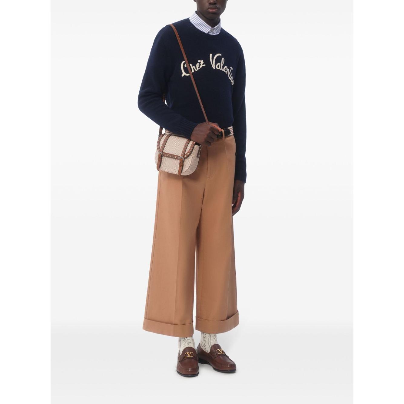 Valentino Sweaters Blue Topwear Valentino Dark Olive Green