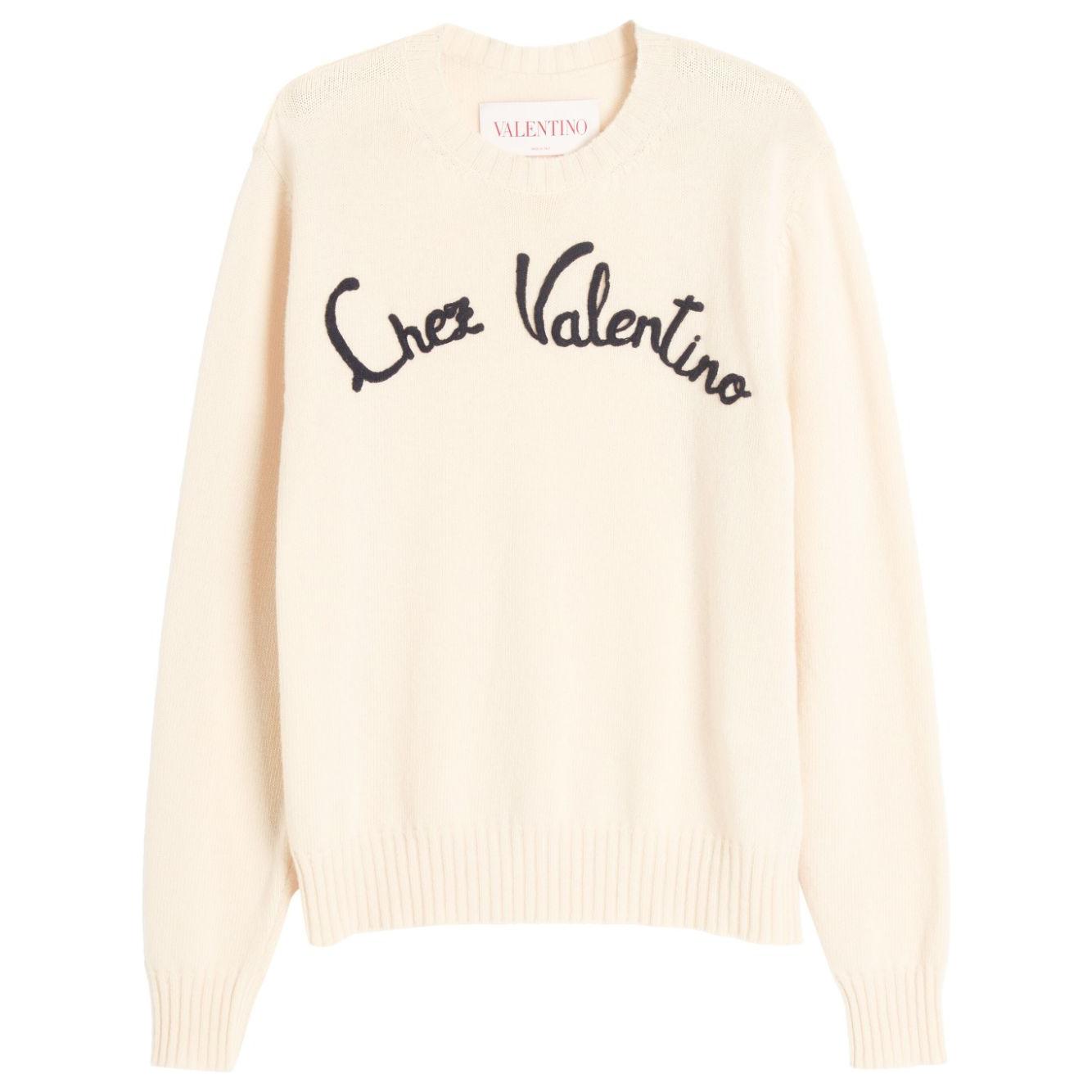 Valentino Sweaters White Topwear Valentino Beige
