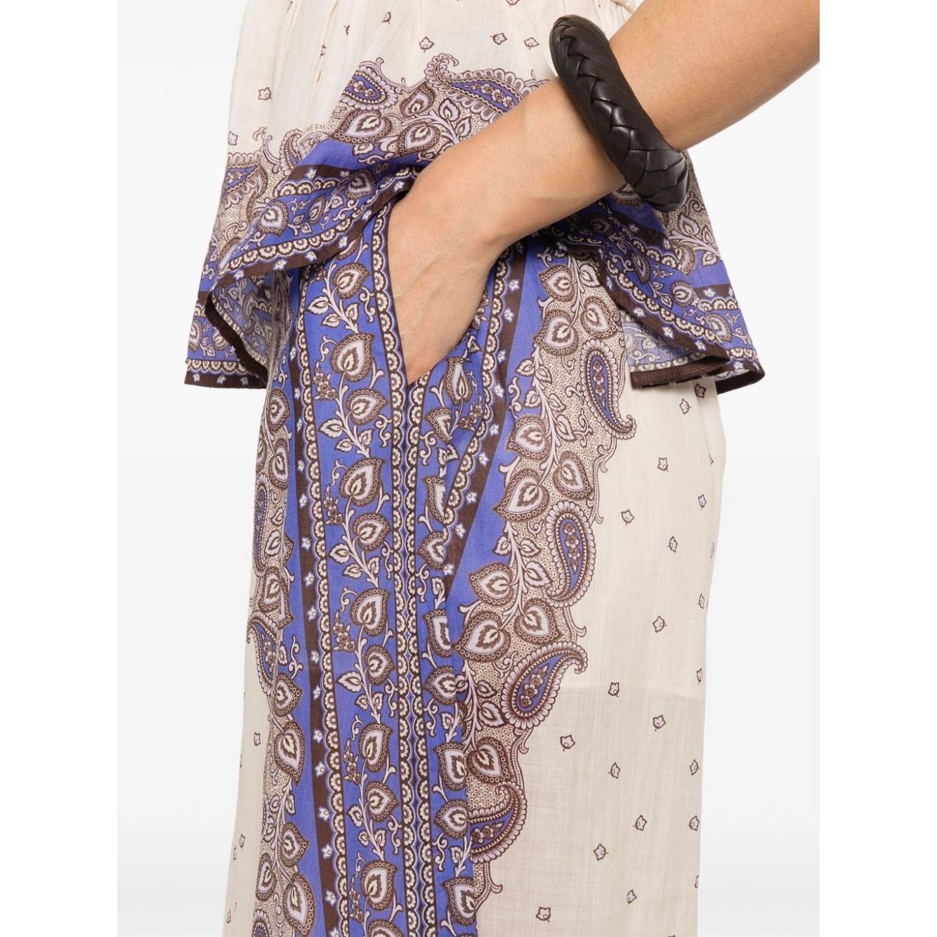 Zimmermann Trousers Purple Trousers Zimmermann Light Gray