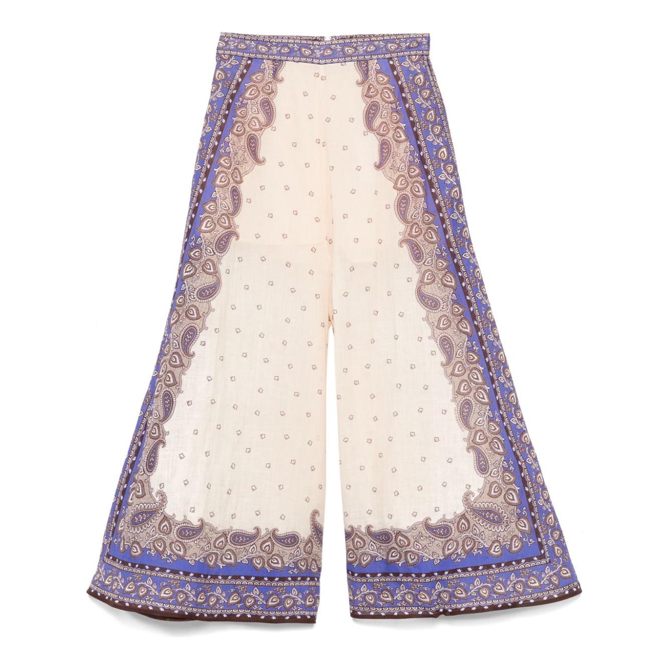 Zimmermann Trousers Purple Trousers Zimmermann Light Gray
