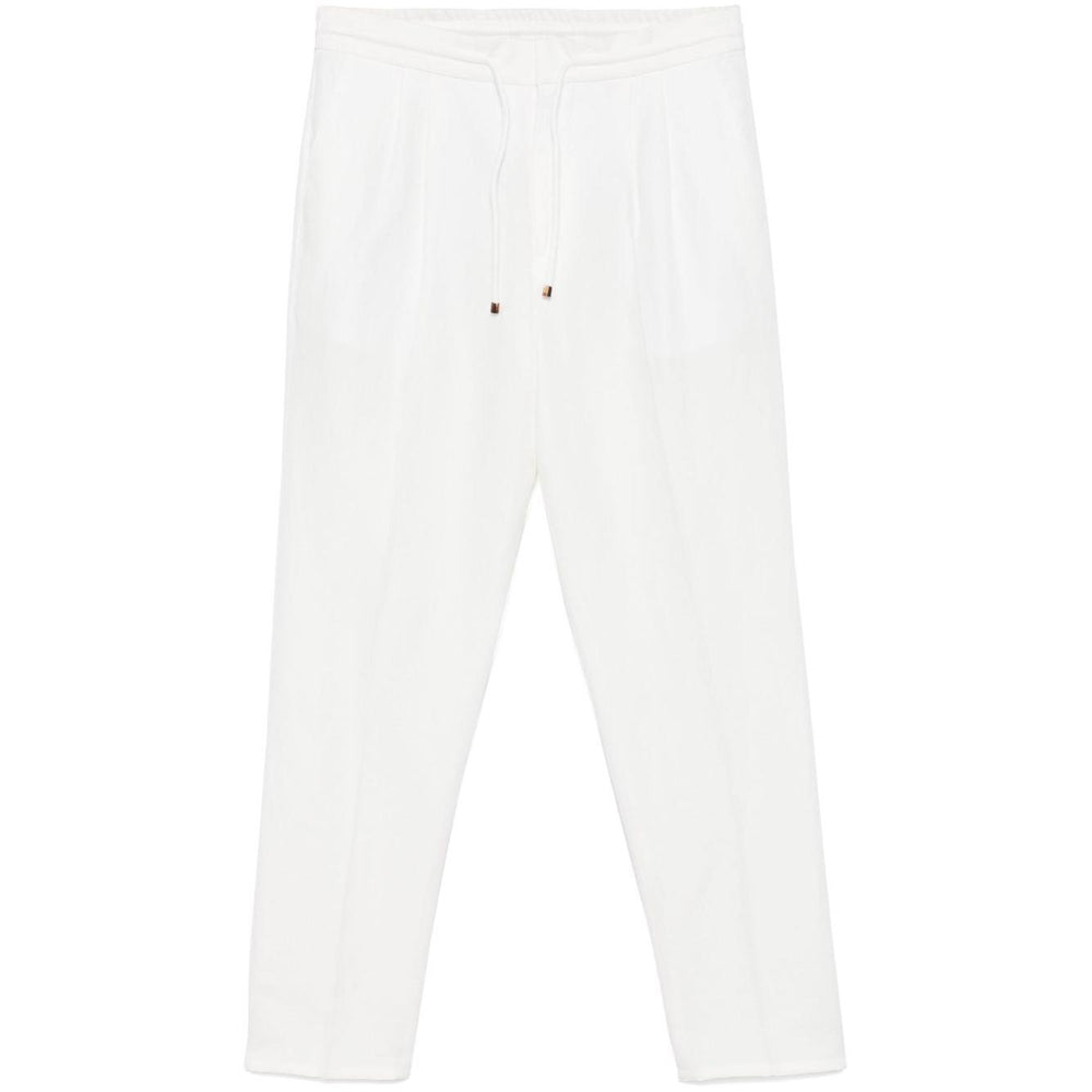 Brunello Cucinelli linen blend drawstring trousers MH255E1710C1900-P25