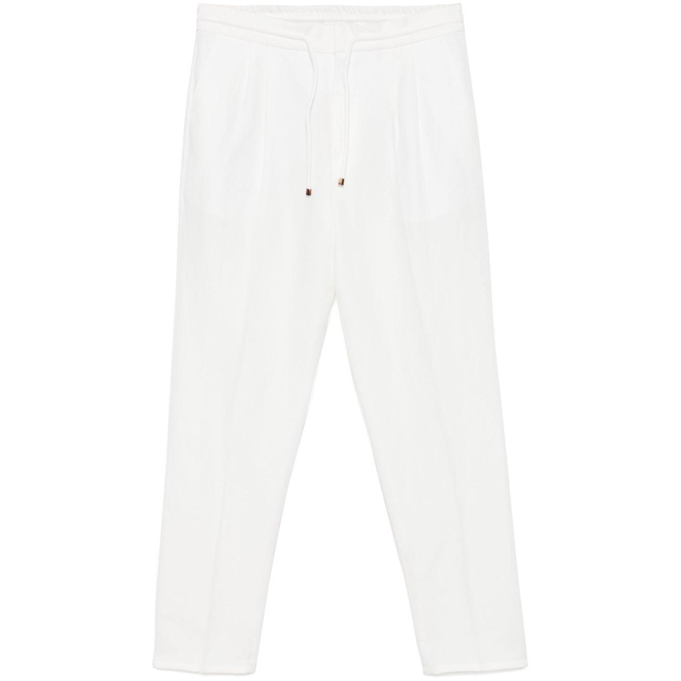 Brunello Cucinelli linen blend drawstring trousers MH255E1710C1900-P25