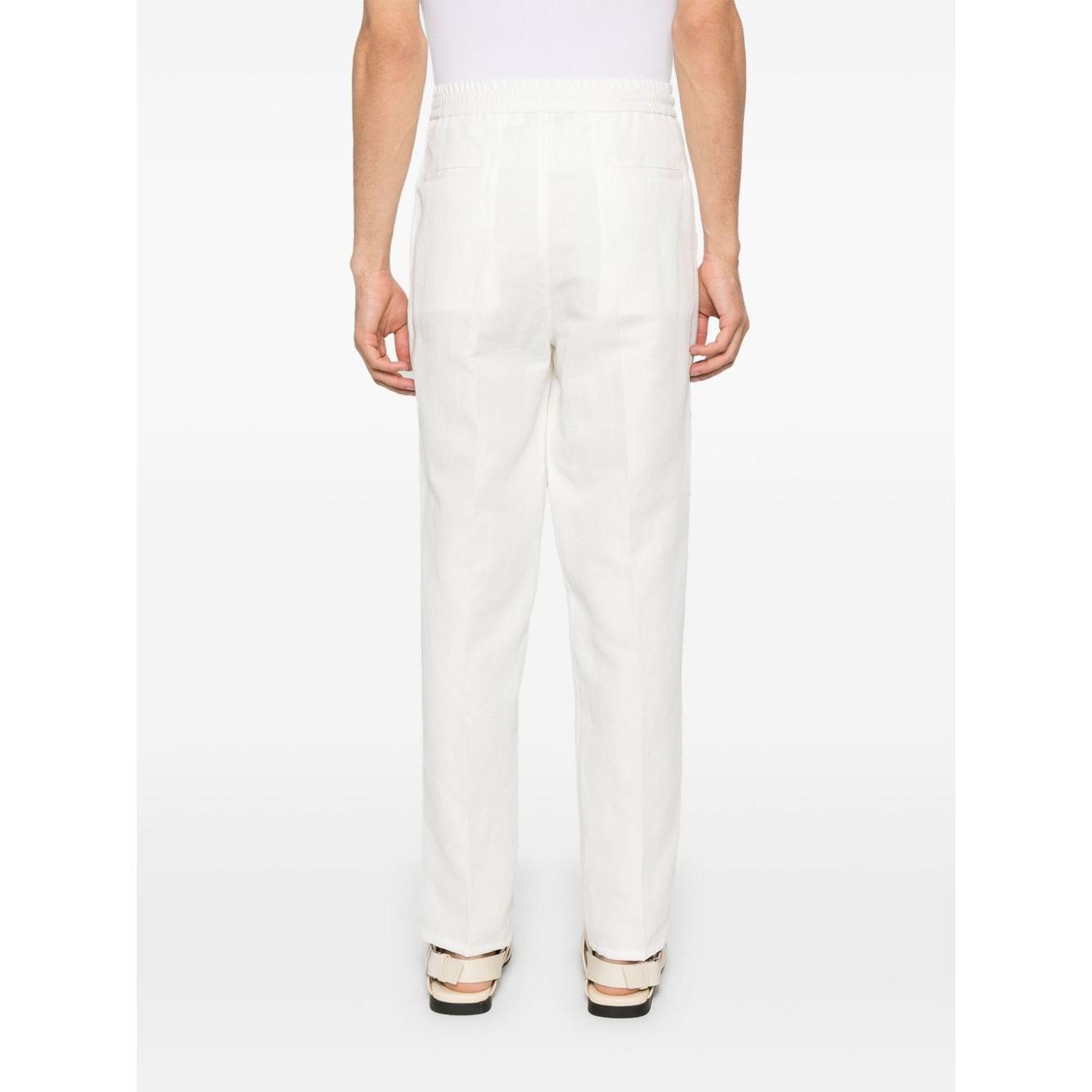 Brunello Cucinelli linen blend drawstring trousers MH255E1710C1900-P25