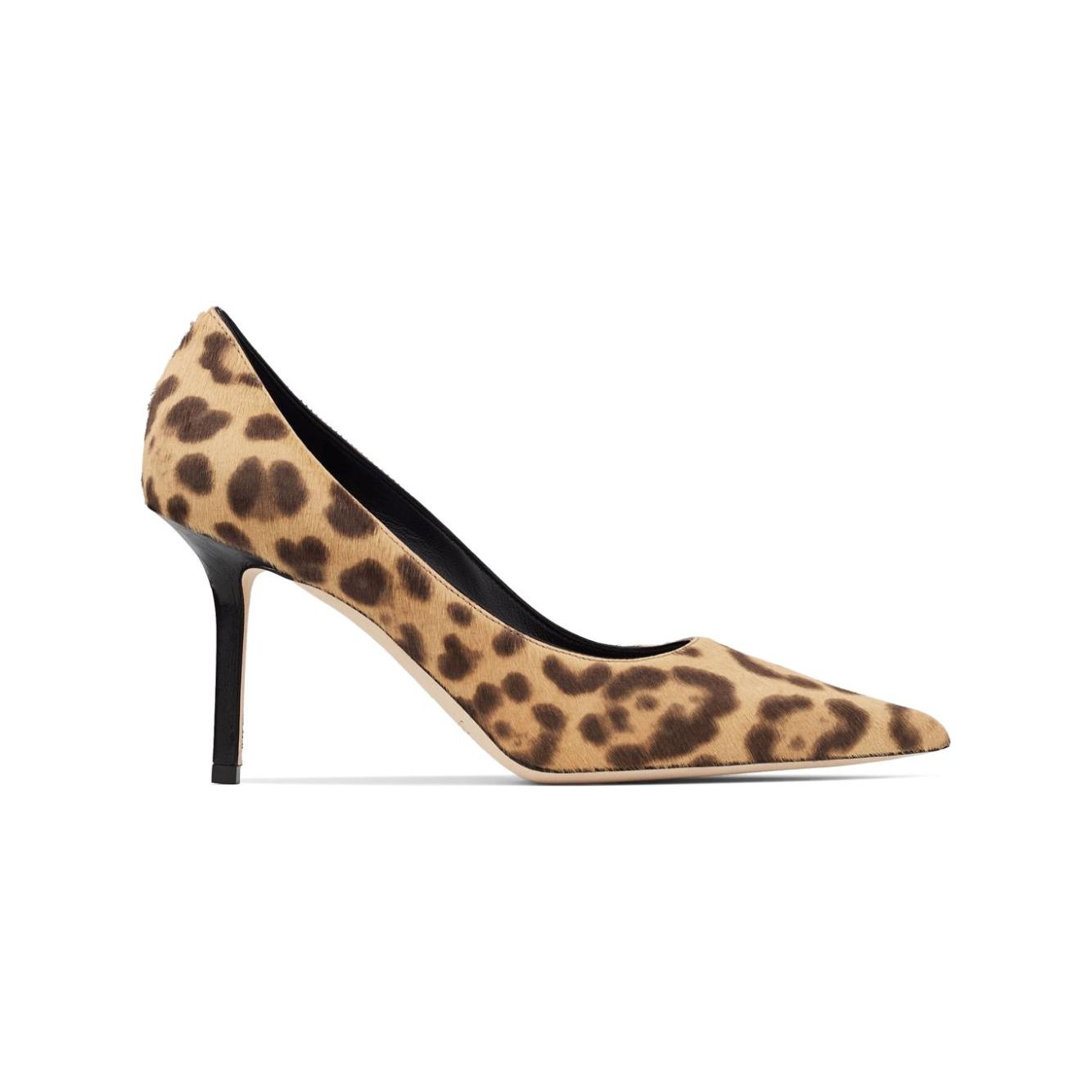 Jimmy Choo Love 85 Leopard Print Pony Pumps High Heel Jimmy Choo Rosy Brown
