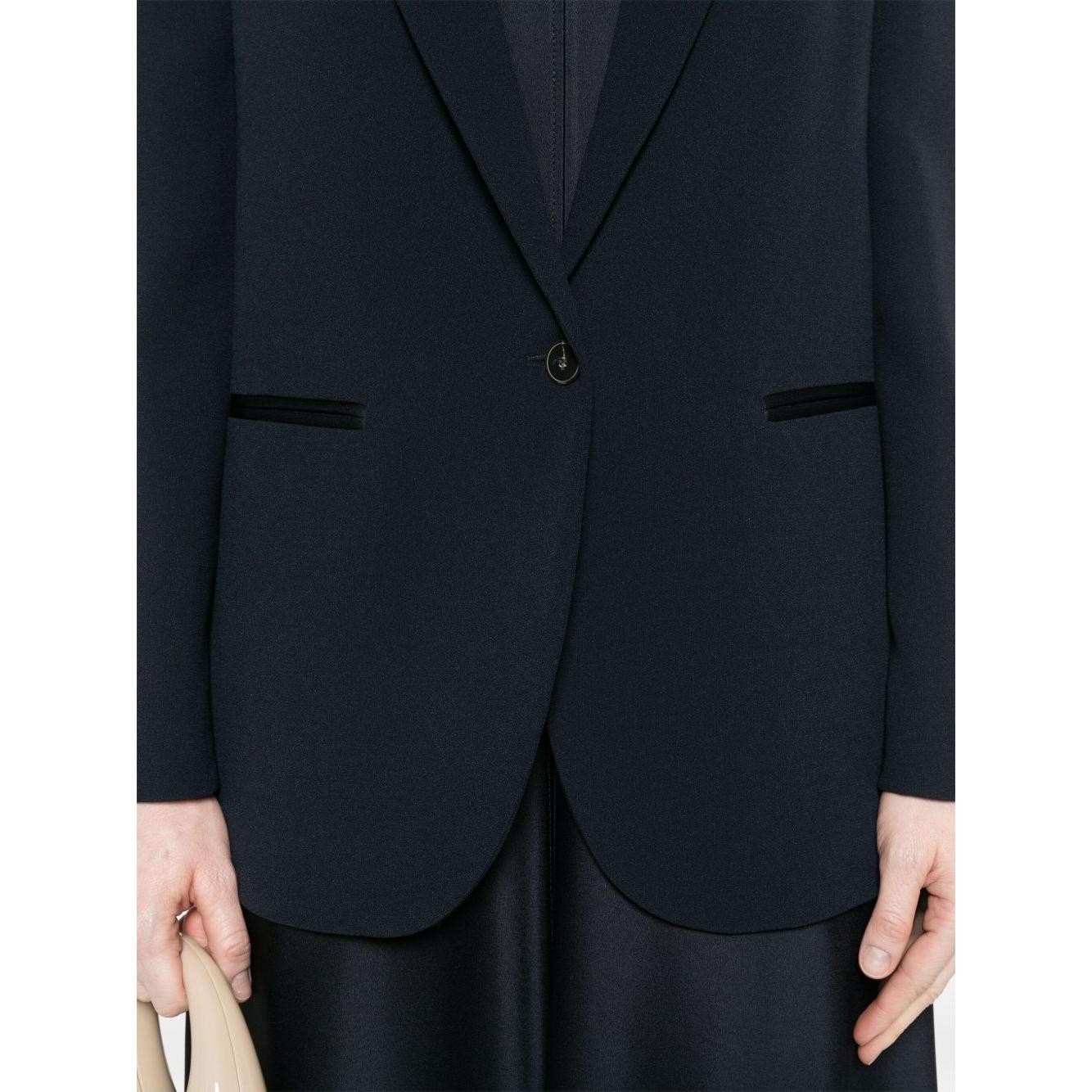 Forte Forte Crêpe Blazer Jackets Forte Forte Black