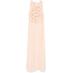 Forte Forte Long dress with floral appliques 13609MYDRESS2006-P25