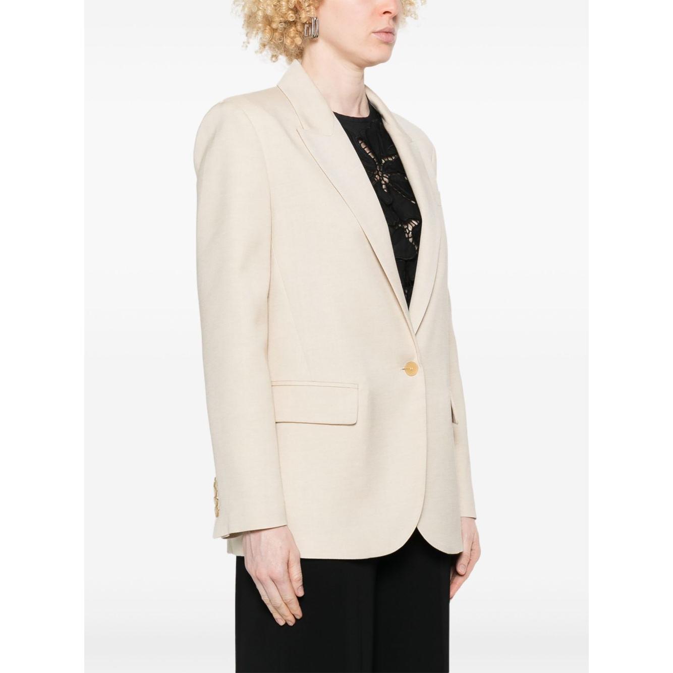 Forte Forte Single-Breasted Blazer Jackets Forte Forte Beige