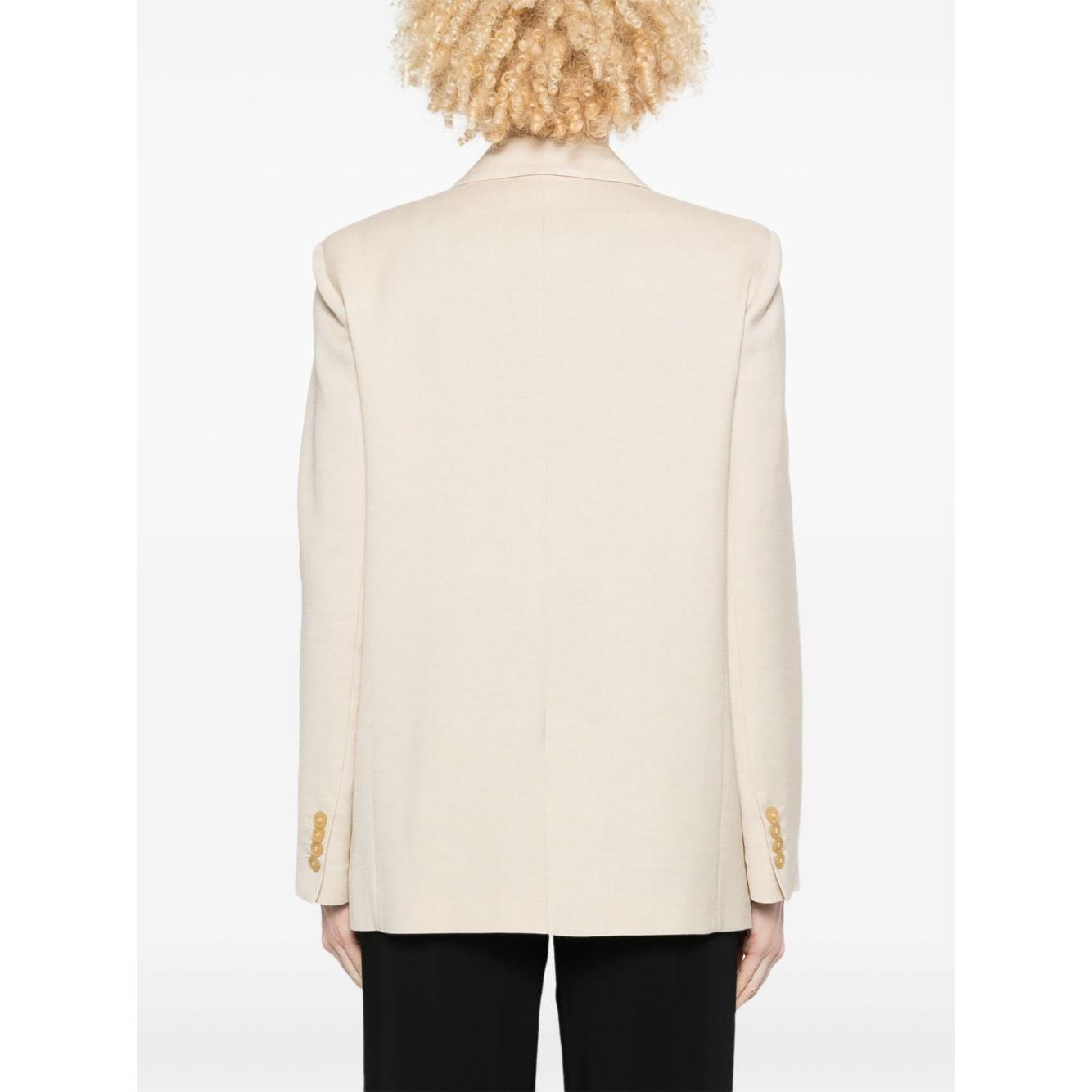 Forte Forte Single-Breasted Blazer Jackets Forte Forte Beige