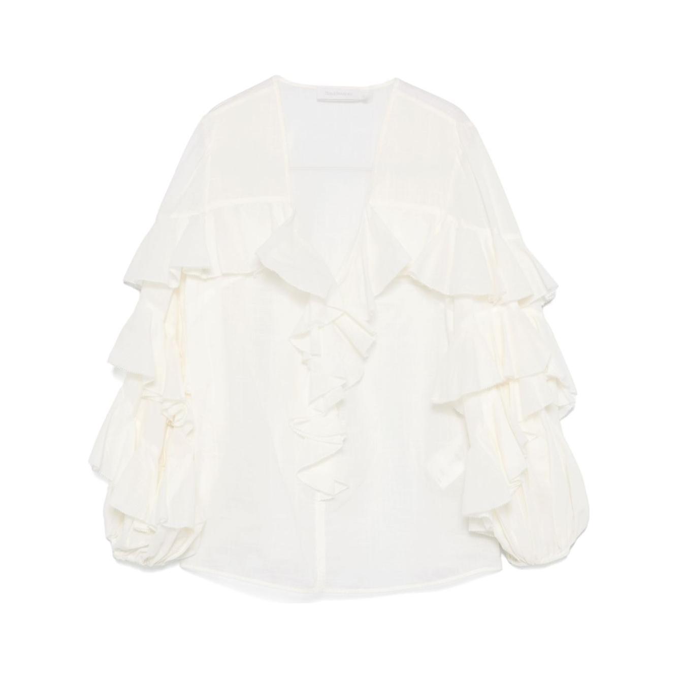 Zimmermann Shirts White Shirts Zimmermann White Smoke