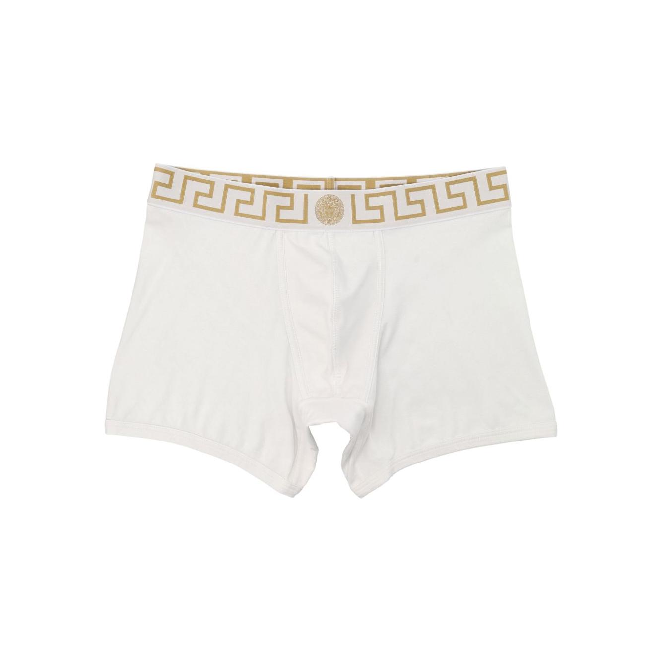 Versace Greca border trunks in white Beachwear & underwear Versace Beige