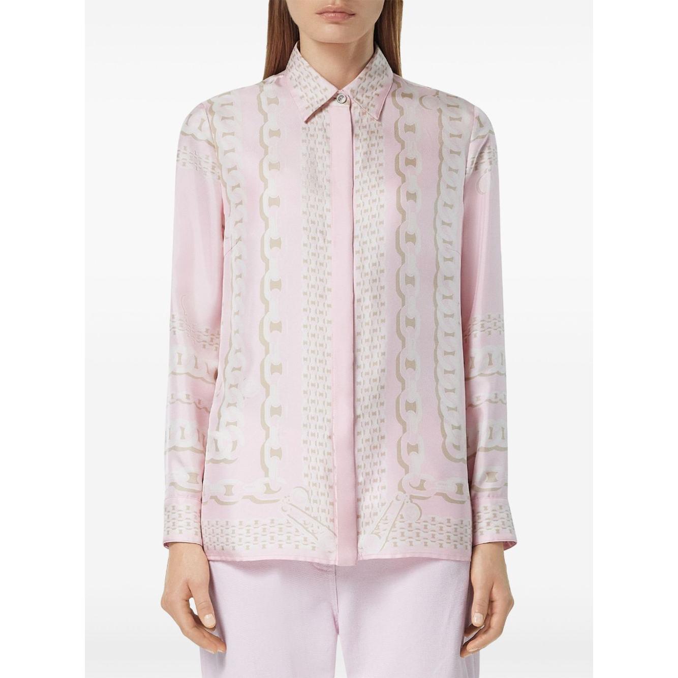 Versace Treasure Scarf Shirt Shirts Versace Light Gray