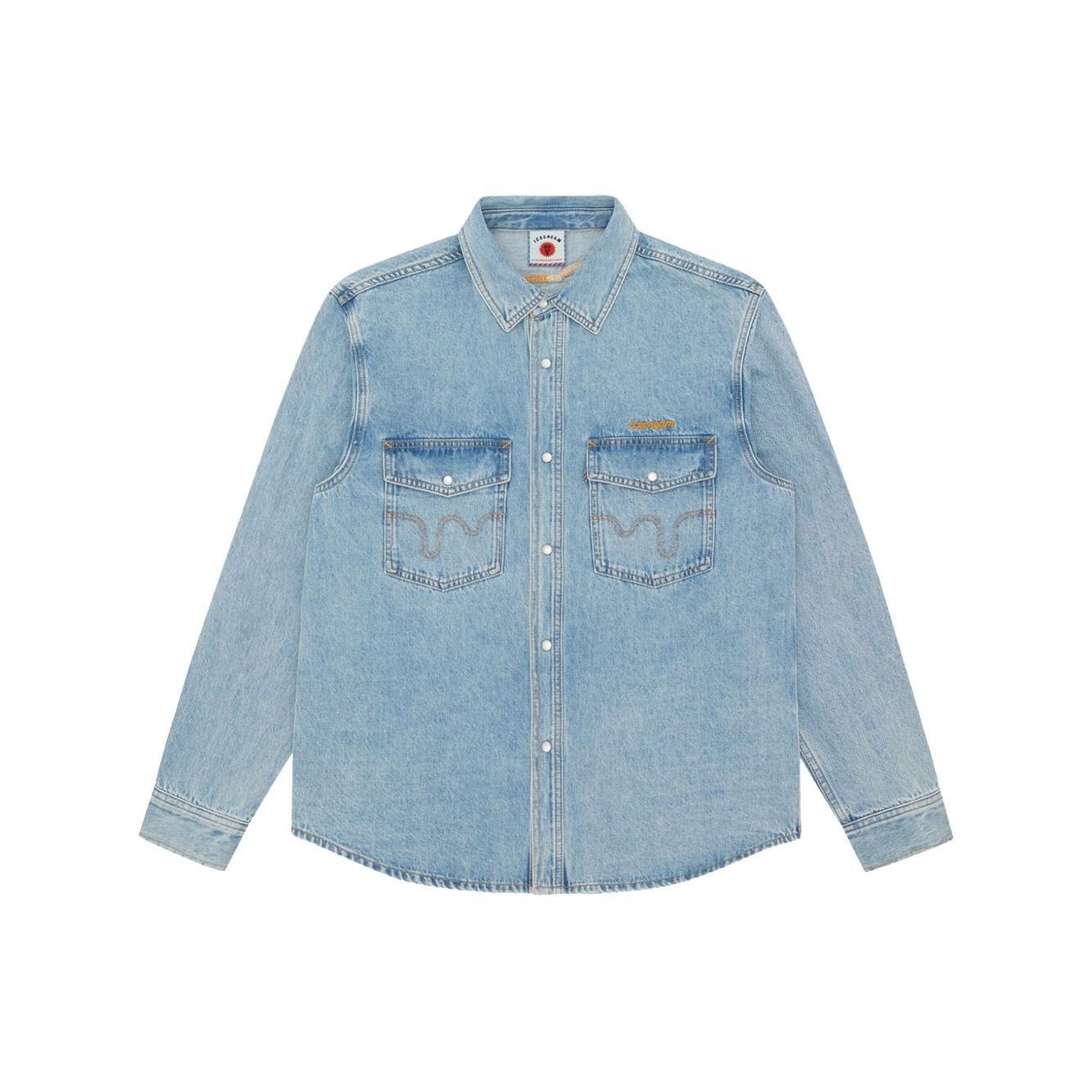 ICECREAM Shirts Clear Blue ICD25105LIGHTWASHBLUE-P25