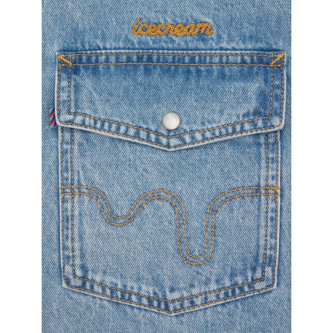 ICECREAM Shirts Clear Blue ICD25105LIGHTWASHBLUE-P25