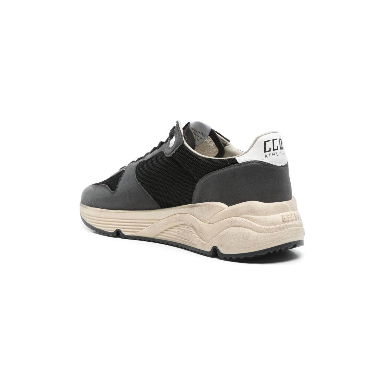 Golden Goose Running Sole Sneaker in nylon and nappa with silver leather star