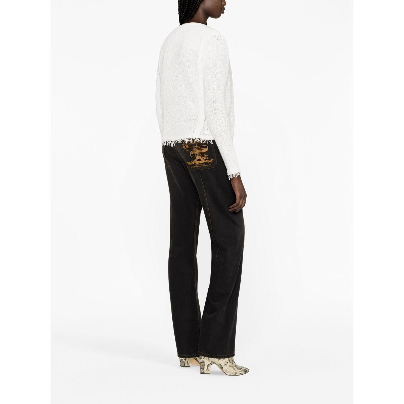 Iro Shavani fringe jacket Jackets Iro White Smoke