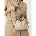 Brunello Cucinelli Bucket Mellow mini bag in Soft leather with Precious Chain