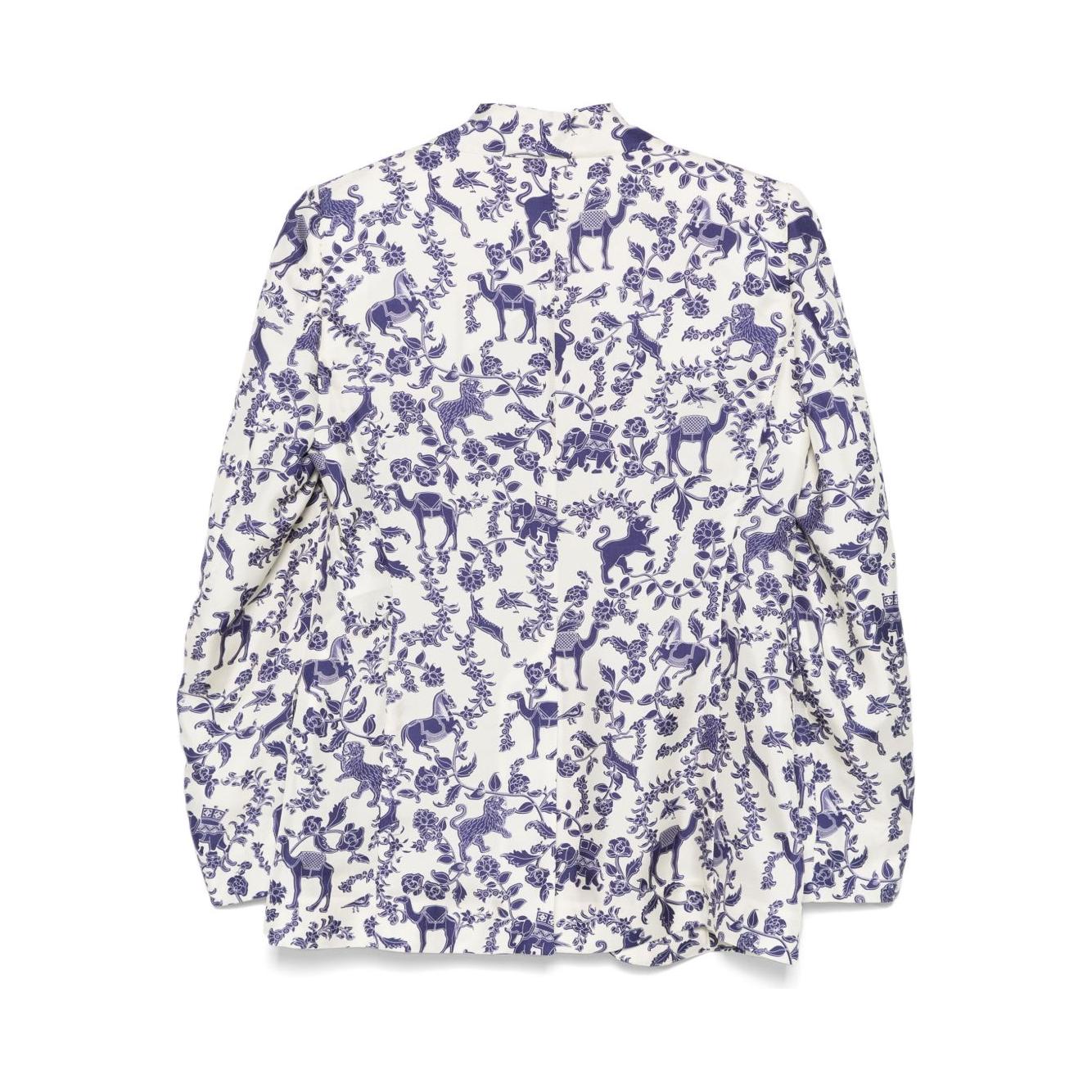 Alberto Biani printed blazer Jackets Alberto Biani Light Gray