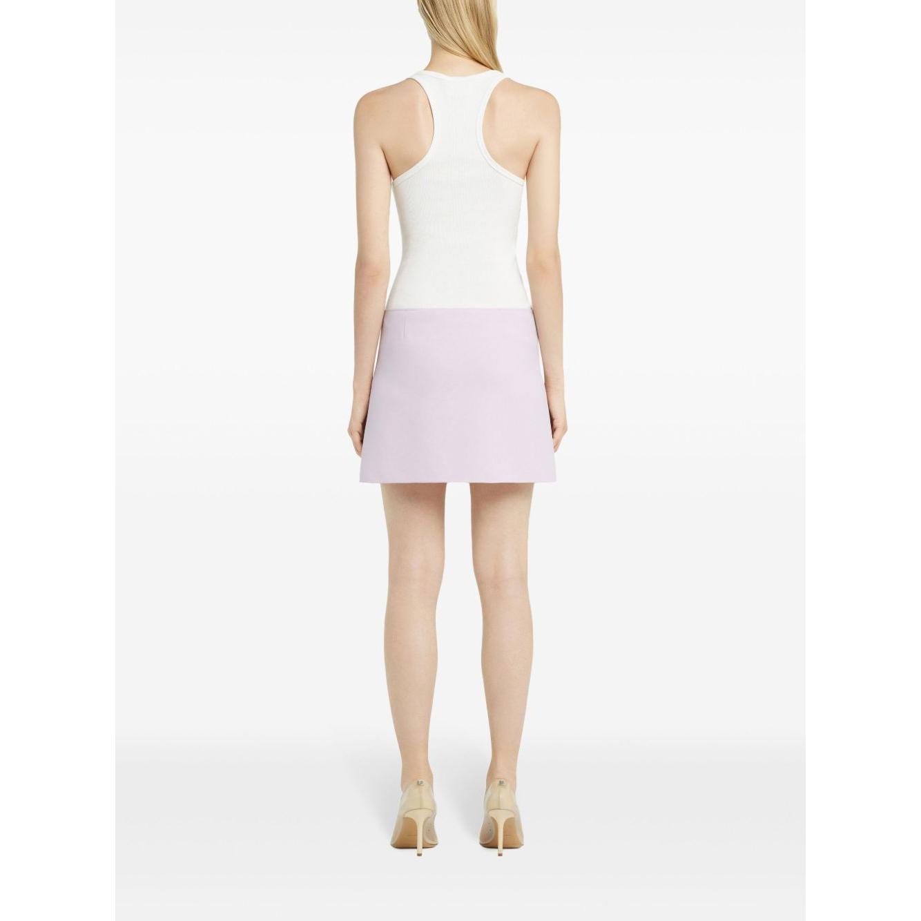 Courreges Pre Courrèges buckle-fastening white tank top Topwear Courreges Pre White Smoke