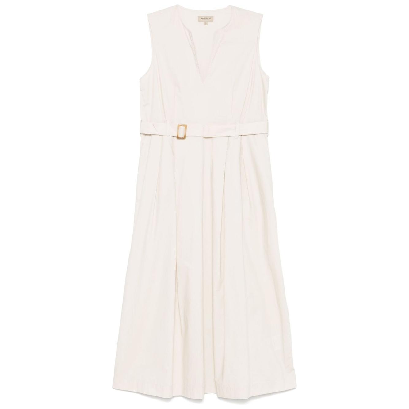 Woolrich belted waist midi dress