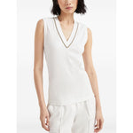 Brunello Cucinelli Top White MG902FP312COW29-P25