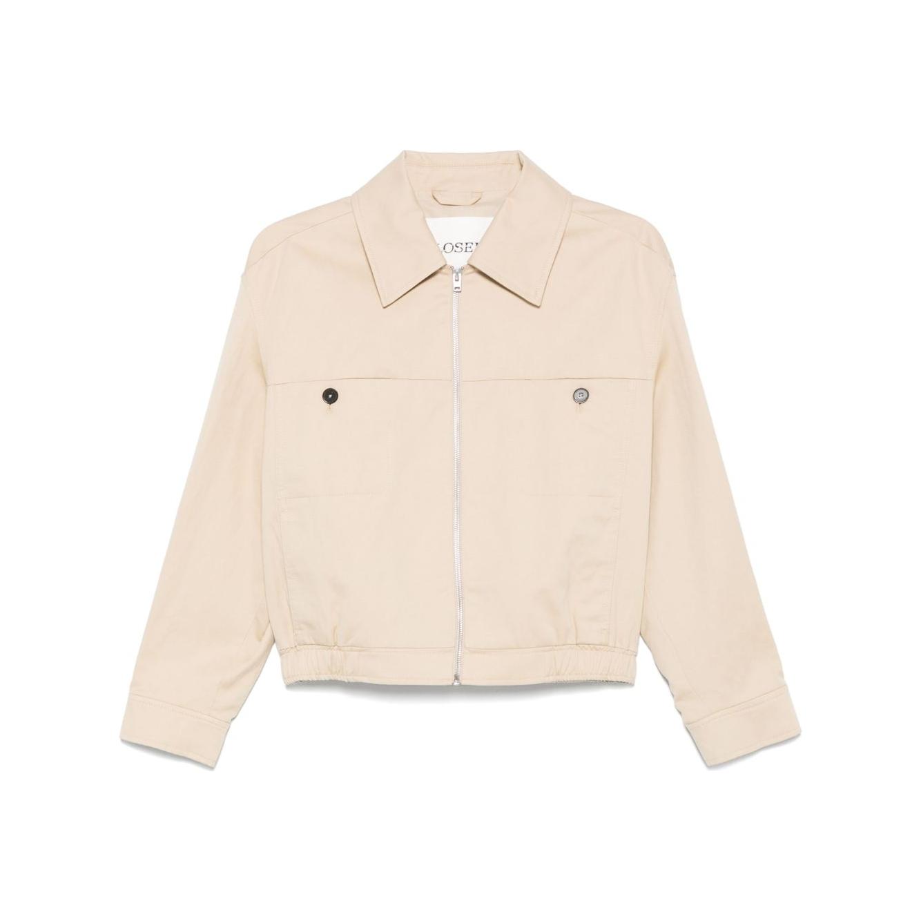 Closed Cotton-linen work jacket Jackets Closed Antique White