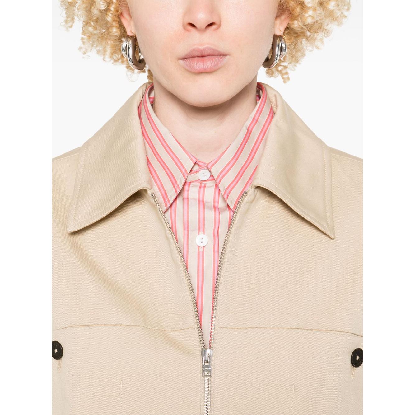 Closed Cotton-linen work jacket Jackets Closed Wheat