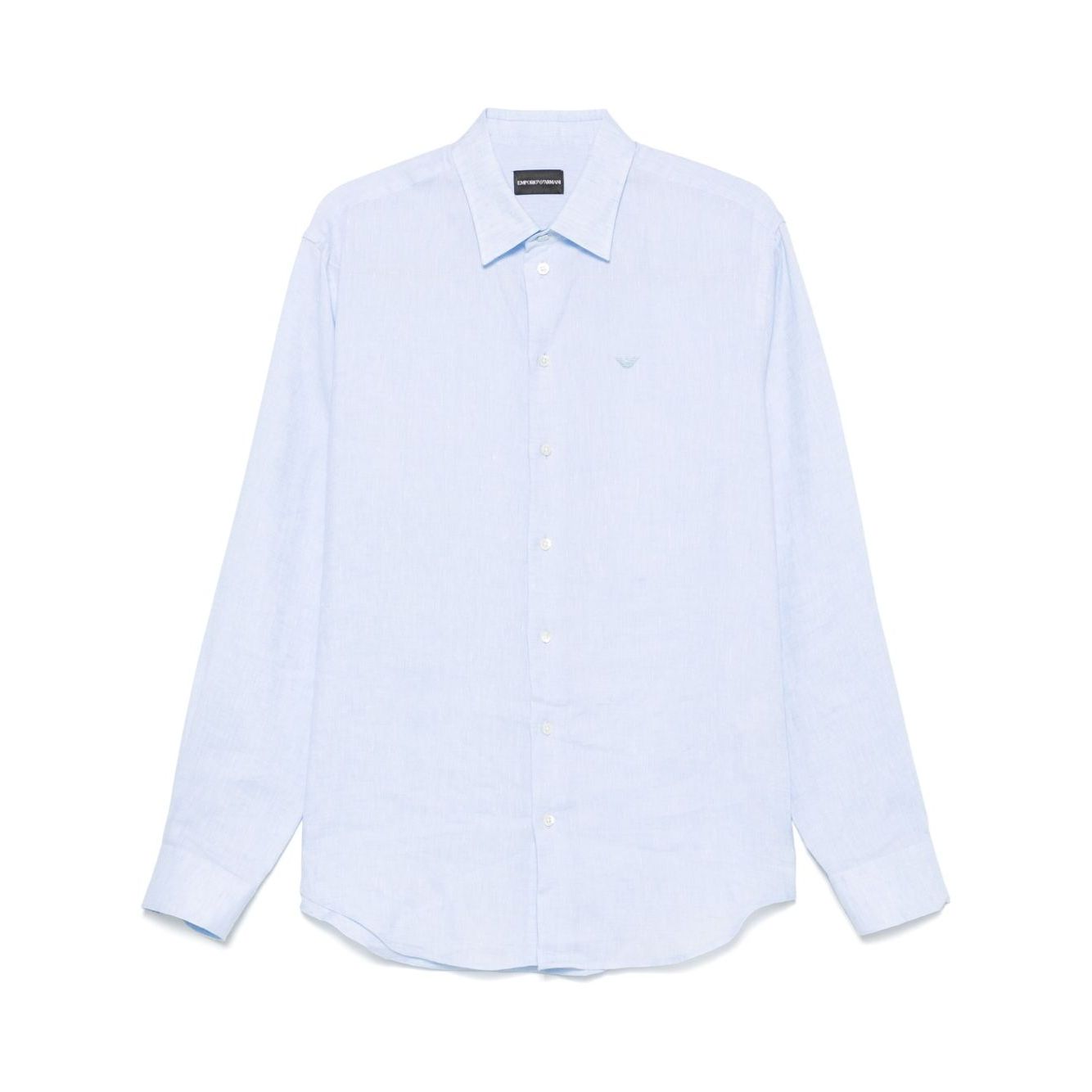 Emporio Armani logo-embroidered long-sleeve shirt Shirts