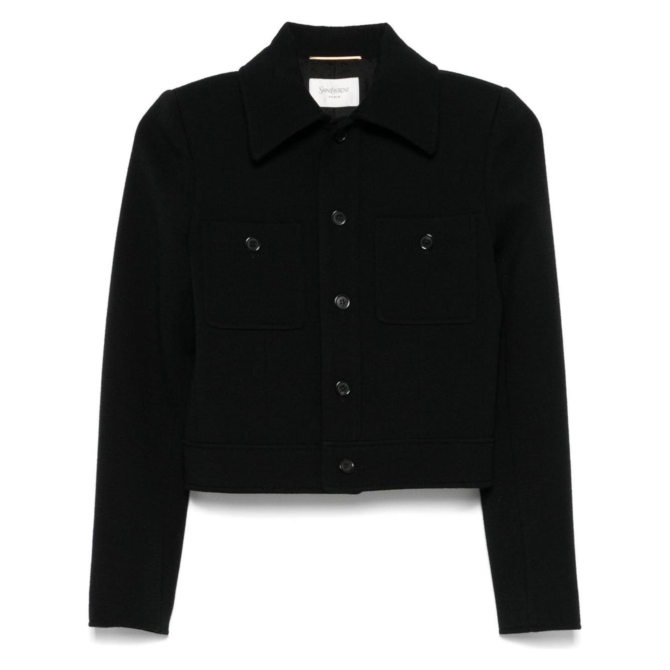 Saint Laurent Jackets Black Jackets Saint Laurent Black