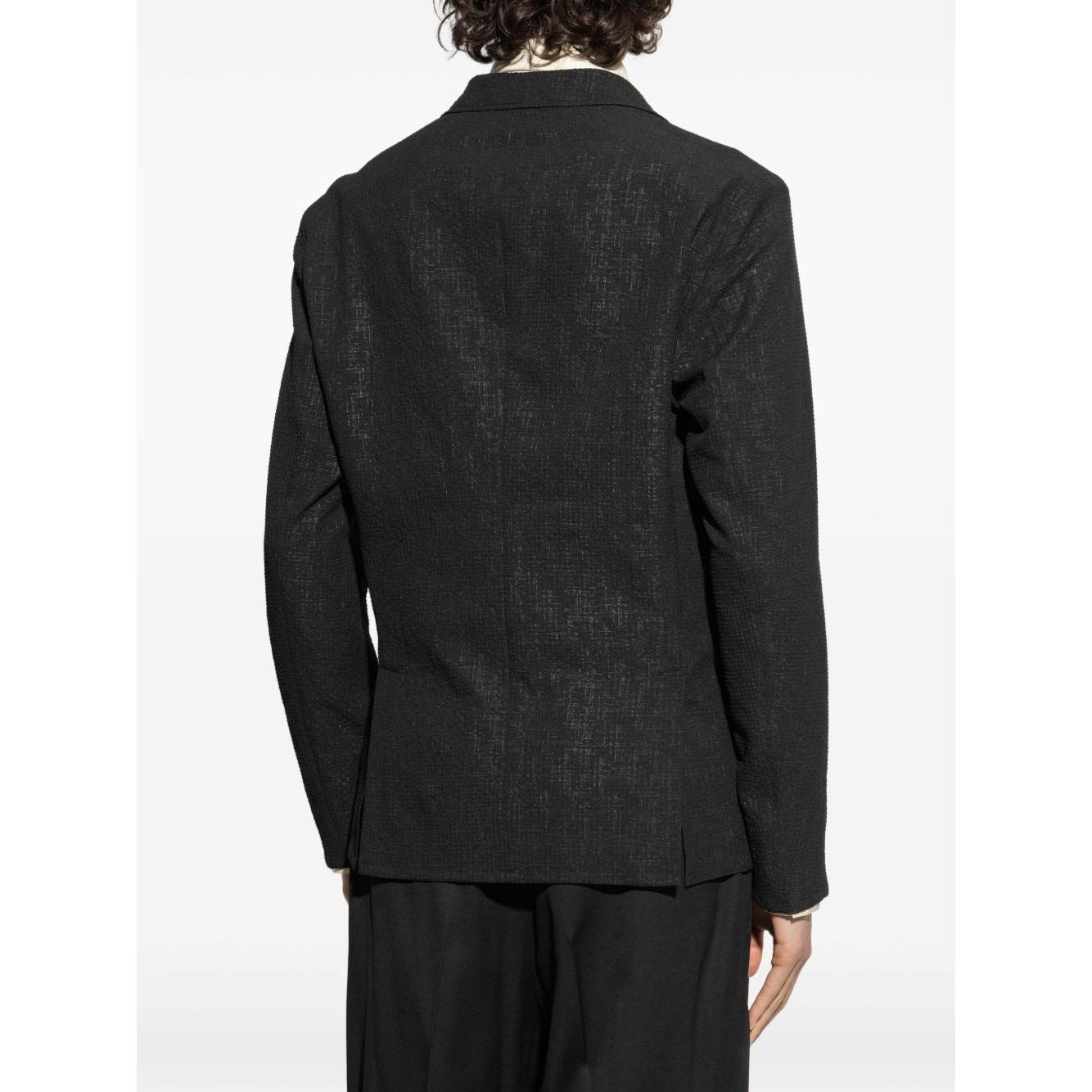Emporio Armani Single breasted blazer Jackets Emporio Armani Dark Slate Gray
