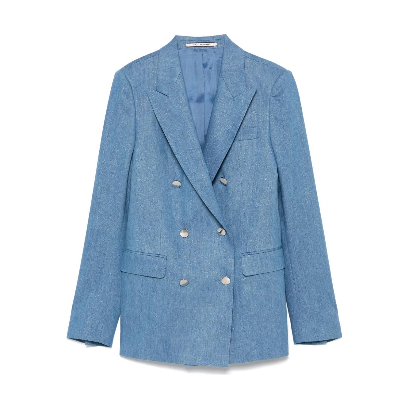 Tagliatore Jackets Clear Blue Jackets Tagliatore Cadet Blue