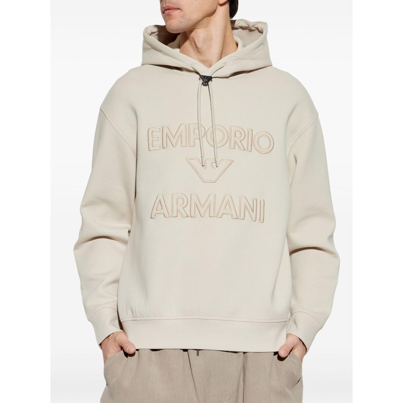 Emporio Armani Sweaters Beige Topwear