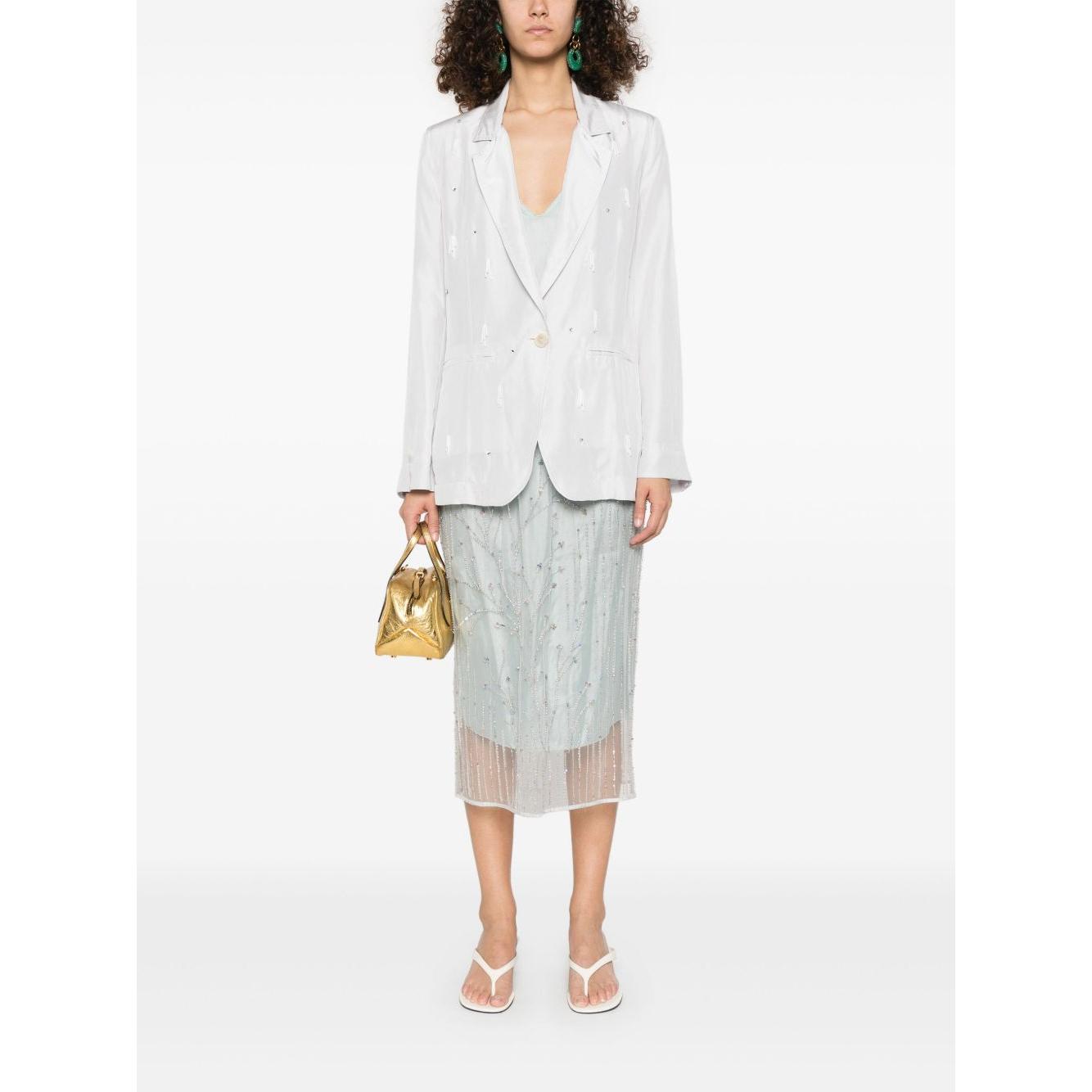 Forte Forte Jackets Light Grey Jackets Forte Forte White Smoke