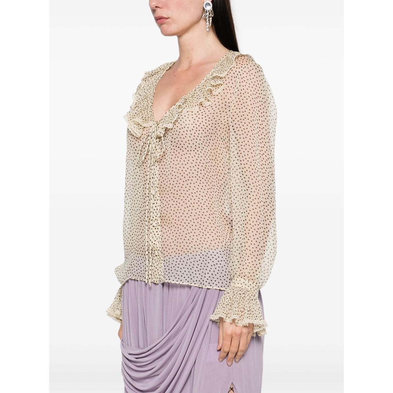 Valentino Shirts Beige Shirts Valentino Antique White