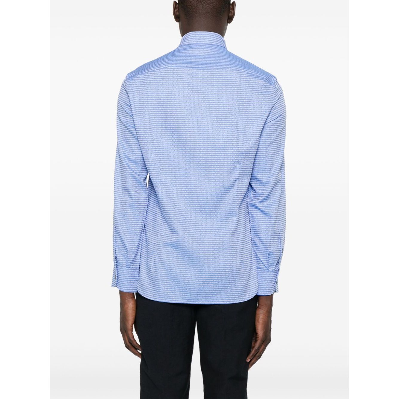 Emporio Armani Shirts Clear Blue Shirts