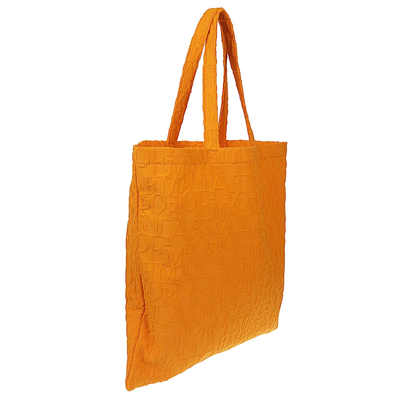Emporio Armani Beachwear shopper in bold 3D ASV logo fabric EX000013AF12963U3079-P25