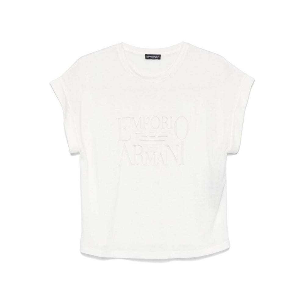 Emporio Armani T-shirts and Polos White Topwear